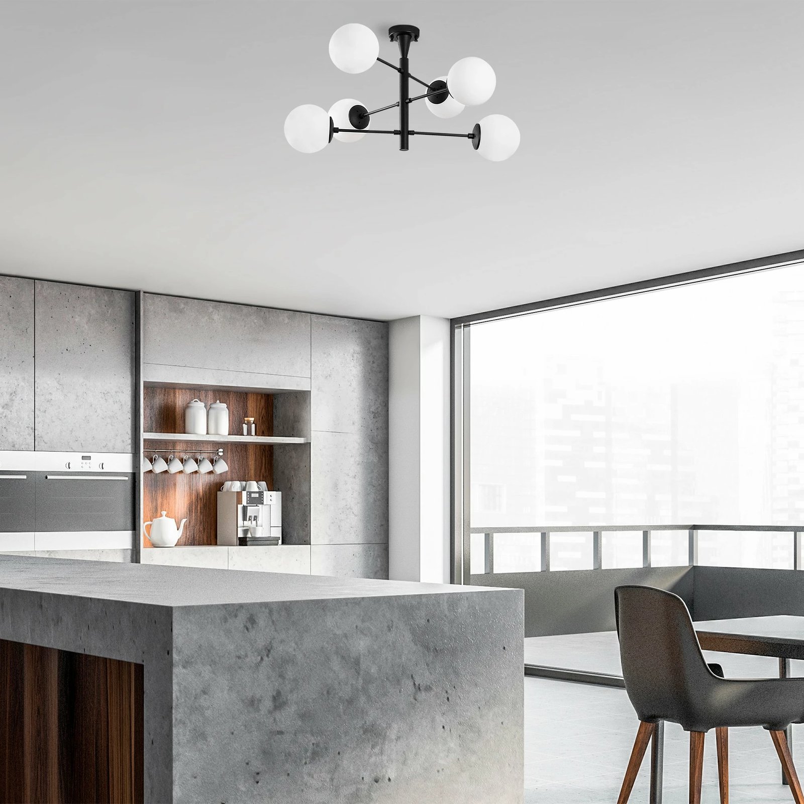 Llambë varëse tavani Opviq, Arge - 10171, e zezë