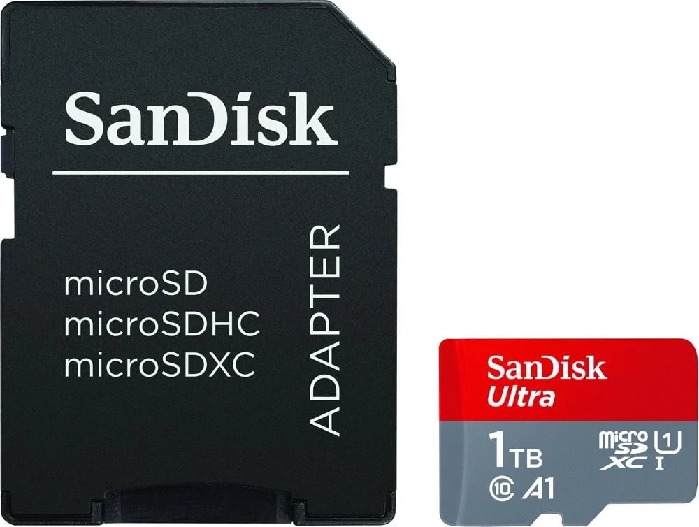 Kartë e memories Ultra SanDisk, microSDXC, 1TB + përshtatës