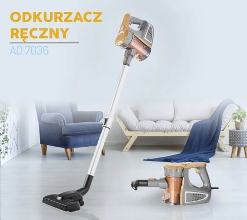 Fshesë me korrent dore/vertikale, Adler AD 7036, 800W, 1.5L, pa qese, 17 kPa Fshesë me korrent dore/vertikale, Adler AD 7036, 800W, 1.5L, pa qese, 17 kPa
