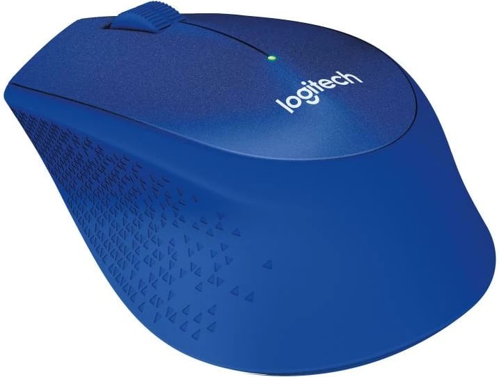Maus, Logitech, M330 Silent Plus (910-004910), pa kabllo, USB 3.0, me butona anësorë, blu
