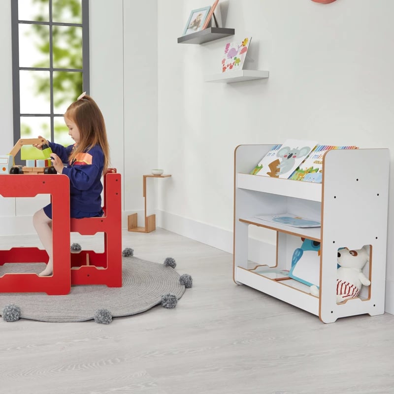 Raft Seagull, ngjyrë e bardhë, MDF, 57x34x70cm