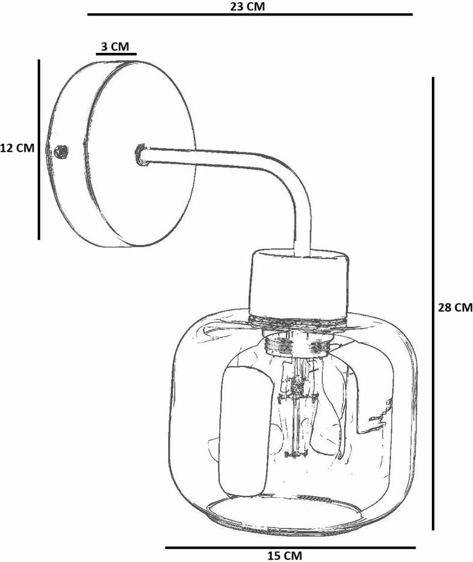 Llambë muri Opviq, ngjyrë mjaltë dhe ari, 9060-1A Llambë muri Opviq, ngjyrë mjaltë dhe ari, 9060-1A
