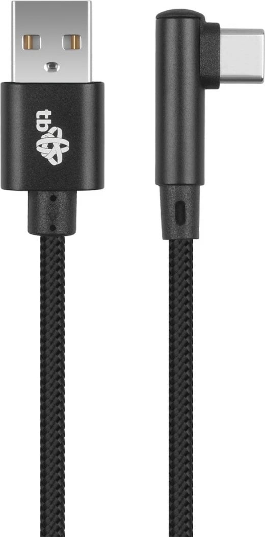 Kabllo USB në USB Type-C TB AKTBXKUCSBA15KB, 1.5m, kënduar, e zezë
