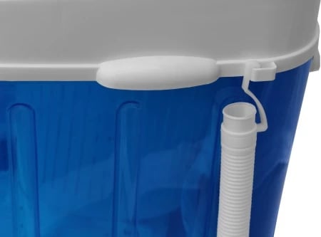 Makineri larëse portative me shtrydhje, Adler AD 8051, 3 kg larje, 1 kg shtrydhje, program 15 min, e bardhë/blu