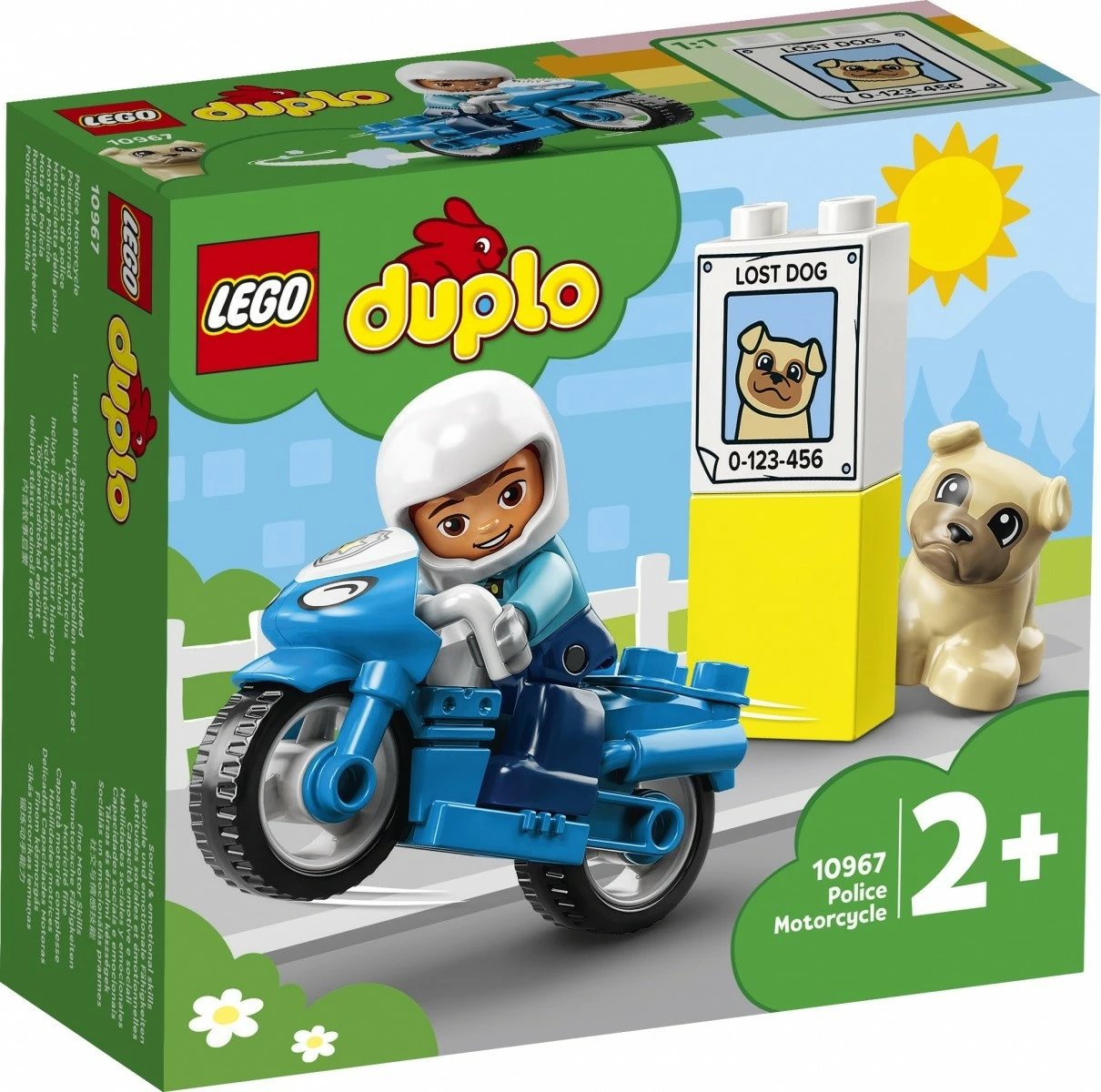 Set lodrash LEGO DUPLO Police Motorcycle 10967, për fëmijë, 5 pjesë, Blu Set lodrash LEGO DUPLO Police Motorcycle 10967, për fëmijë, 5 pjesë, Blu