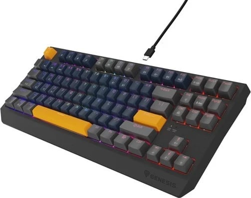 Tastaturë mekanike Genesis Thor 230 TKL, RGB, Outemu Panda, Naval Blue Tastaturë mekanike Genesis Thor 230 TKL, RGB, Outemu Panda, Naval Blue