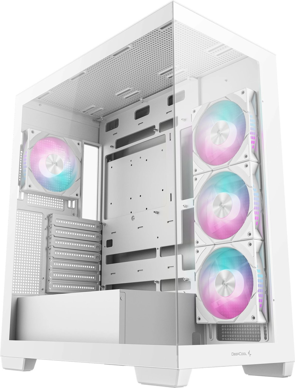 Kasë Deepcool CG580 4F WH, Midi Tower, ATX, RGB, e bardhë Kasë Deepcool CG580 4F WH, Midi Tower, ATX, RGB, e bardhë