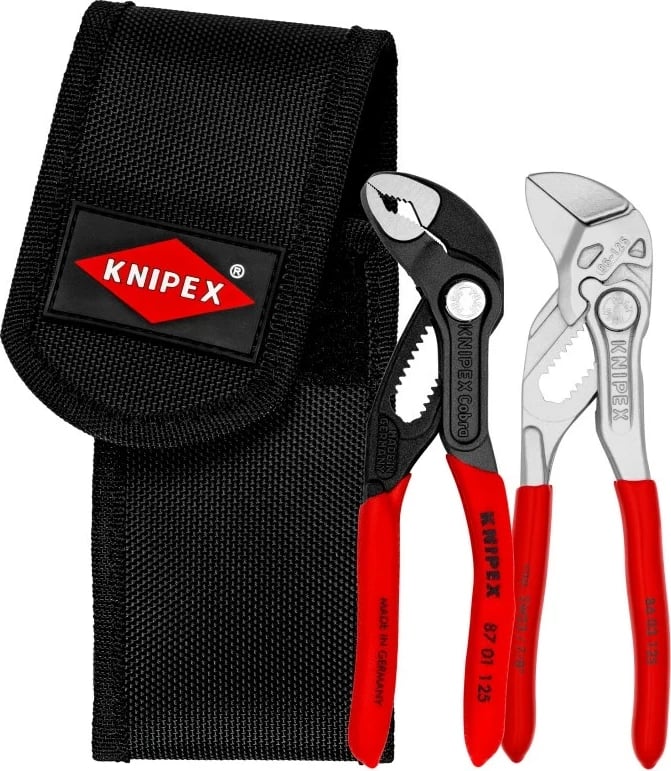 Set darash Knipex 00 20 72 V04 me dorezë plastike, e kuqe