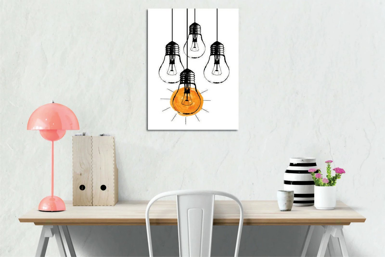 Pikturë dekorative në kanavacë Wallity, DC395, shumëngjyrëshe, 30x40cm