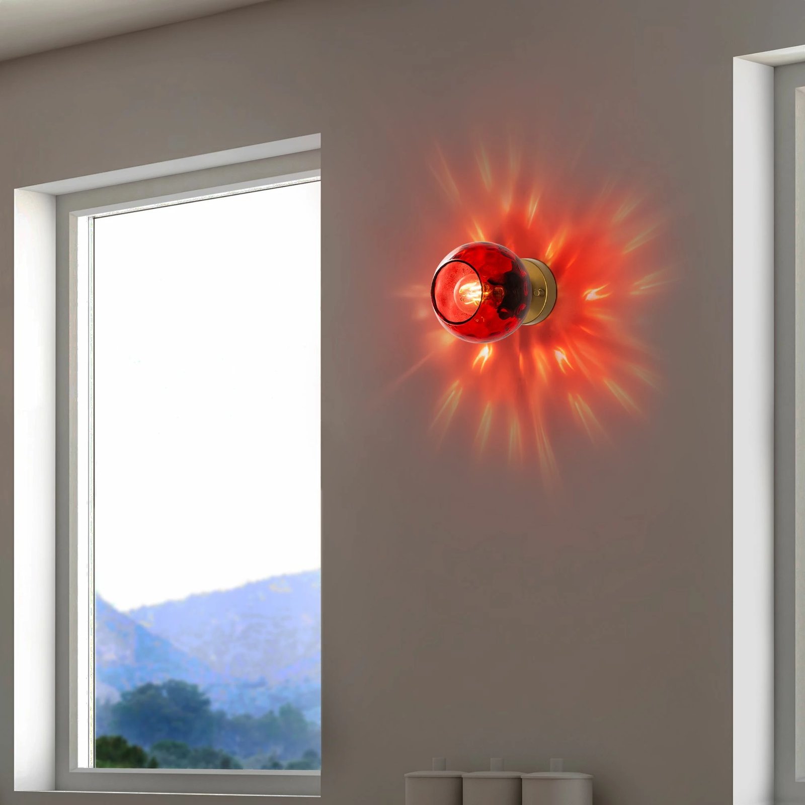 Llambë muri Opviq, Benek - 15 - 14401, e kuqe dhe e artë