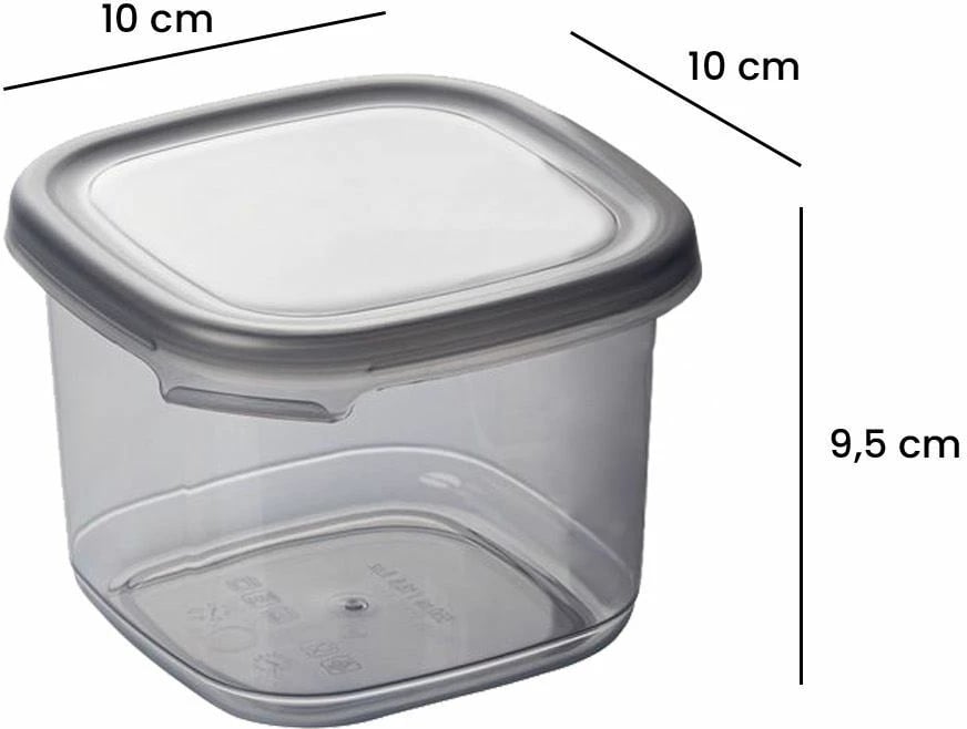 Set kuti për organizim (6 copë), ngjyrë antracit, BNMPEGYAS06-51217