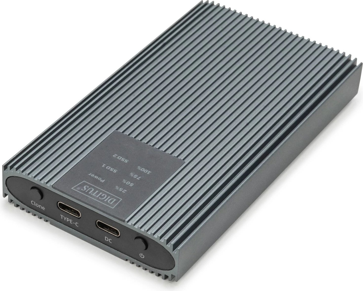 Kasë SSD Digitus USB M.2 NVMe Klonstation, 8TB, USB 3.2, e gjelbër