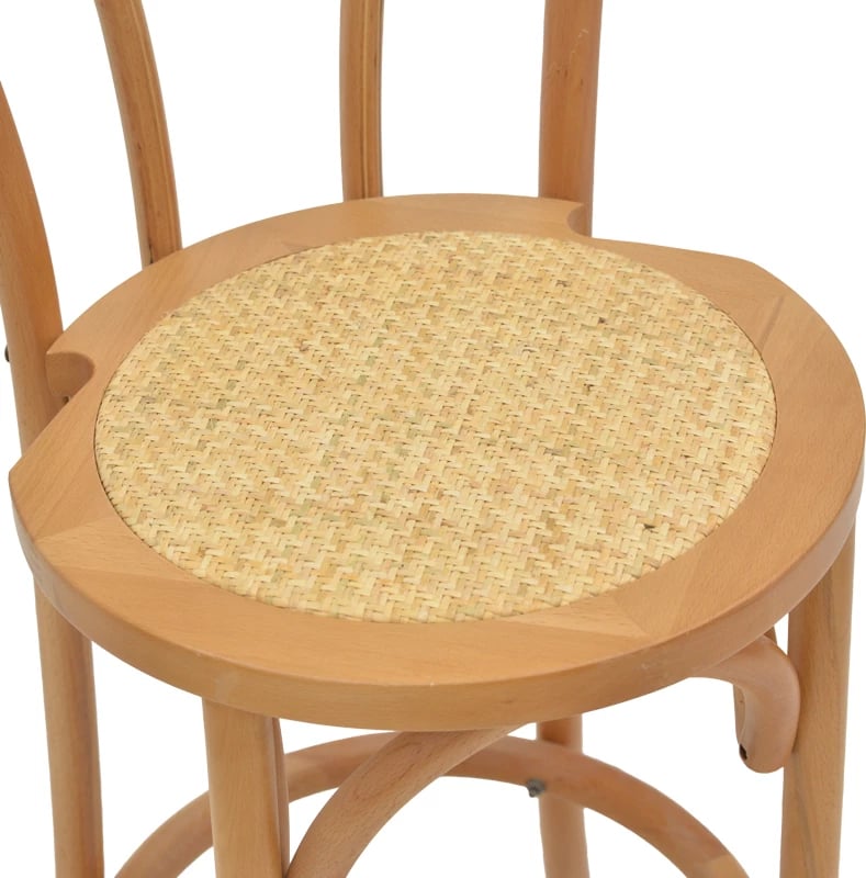 Karrige për bar Thonet dru ahu natyral 41x50x105cm