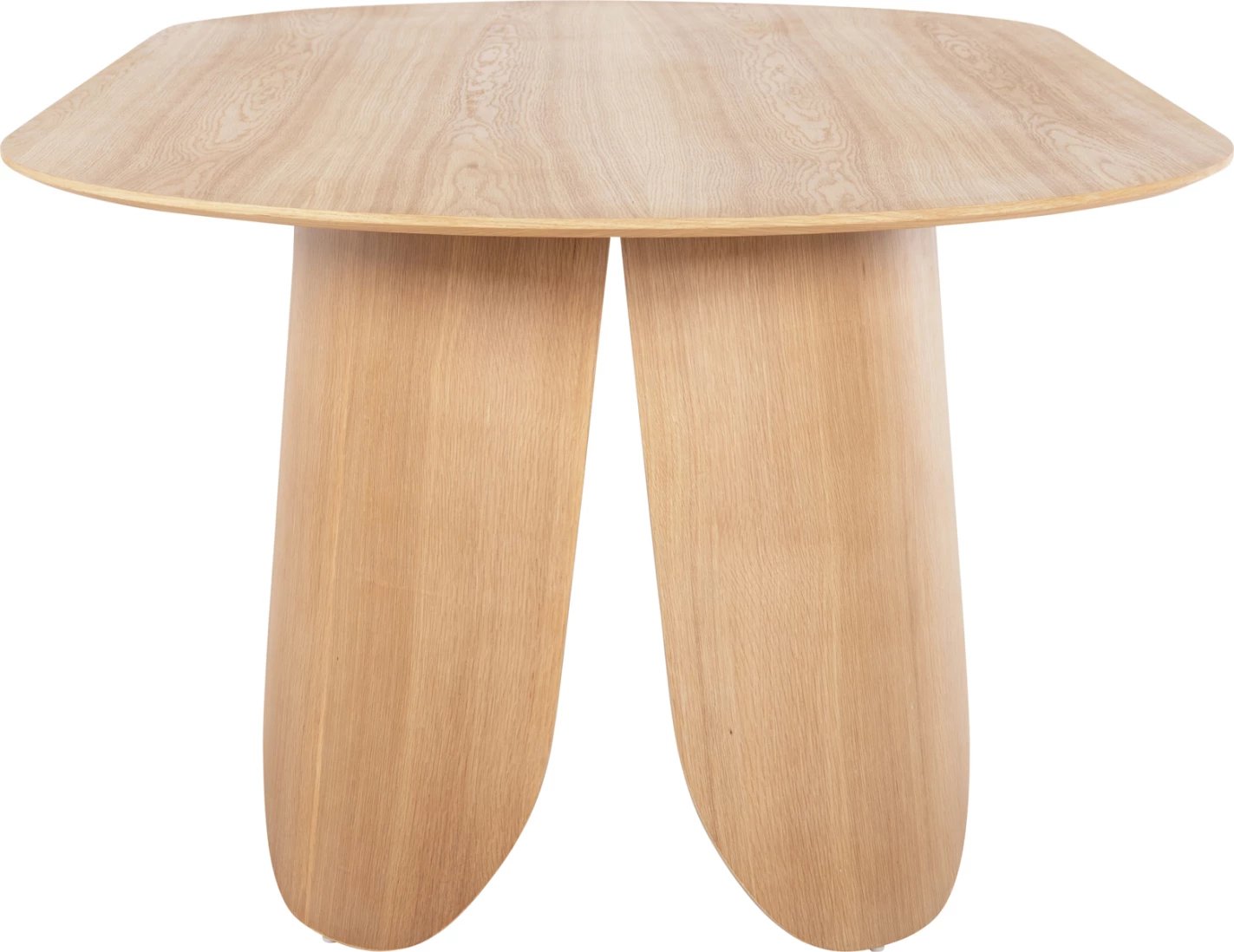 Tavolinë ngrënieje ovale DENTY FH9611.01 MDF me furnir lisi - lis natyral 240x120x75Hcm