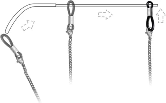 Varëse për syze me rruaza Hurtel, e gjelbër, 70cm