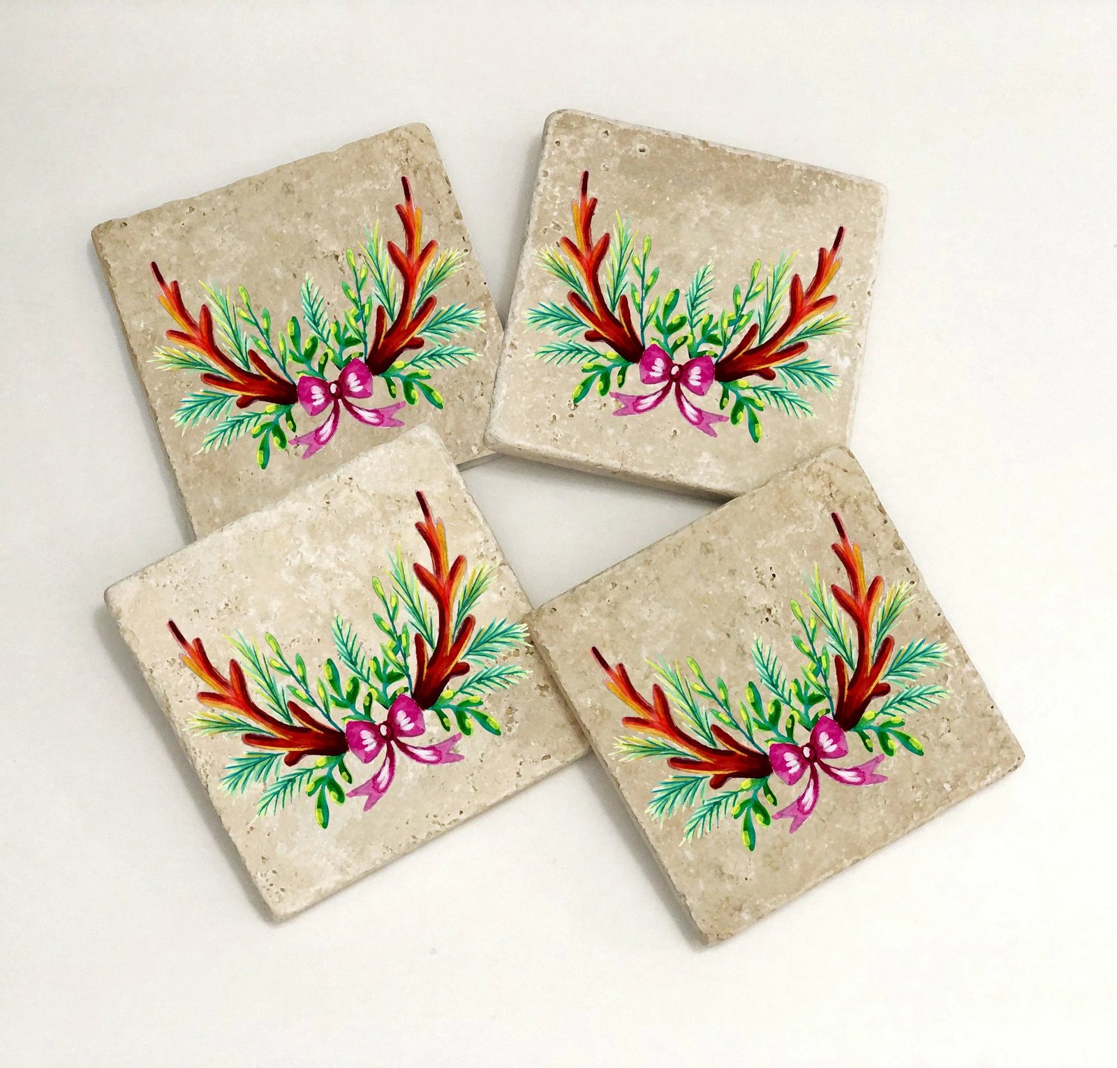 Set 4 nënshtrues gotash prej guri natyral, Hermia, TBA83102