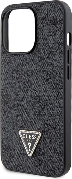 Mbështjellës Guess GUHCP13LP4TDSCPK për iPhone 13 Pro / 13, Crossbody 4G Metal Logo, i zi me rrip