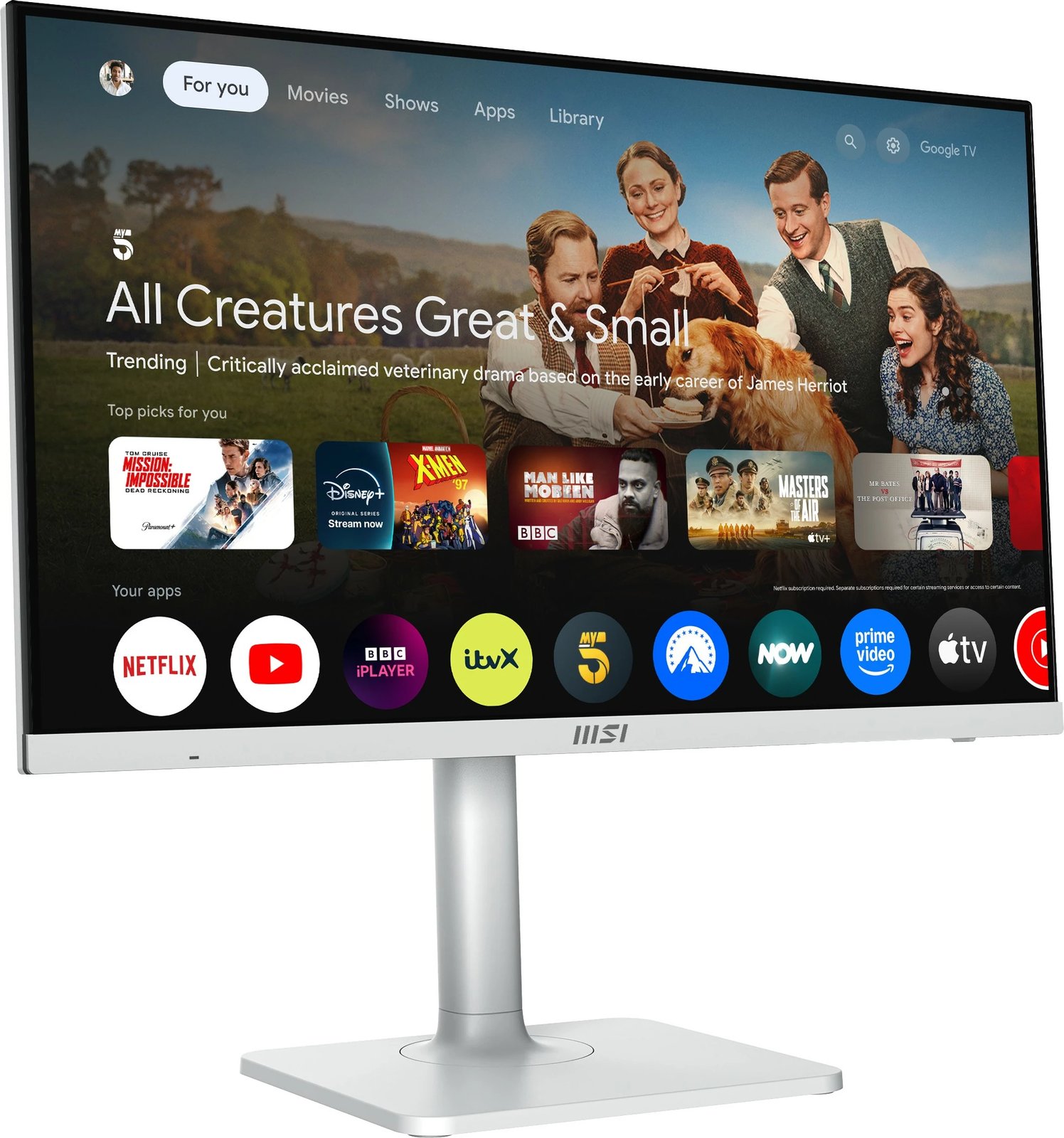 Monitor MSI Modern MD272UPSWDE 27 inç, IPS, UHD, 4ms, bardhë