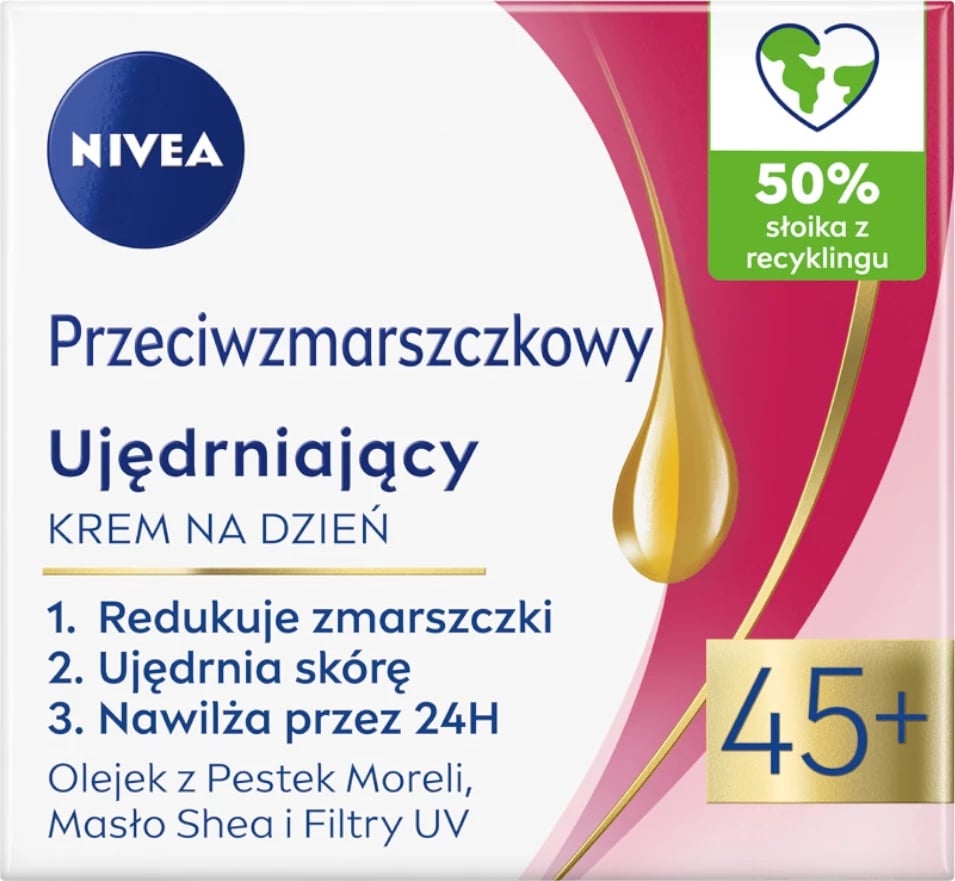 Krem ditës anti-rrudhë + forcues Nivea 45+ për femra, 50ml