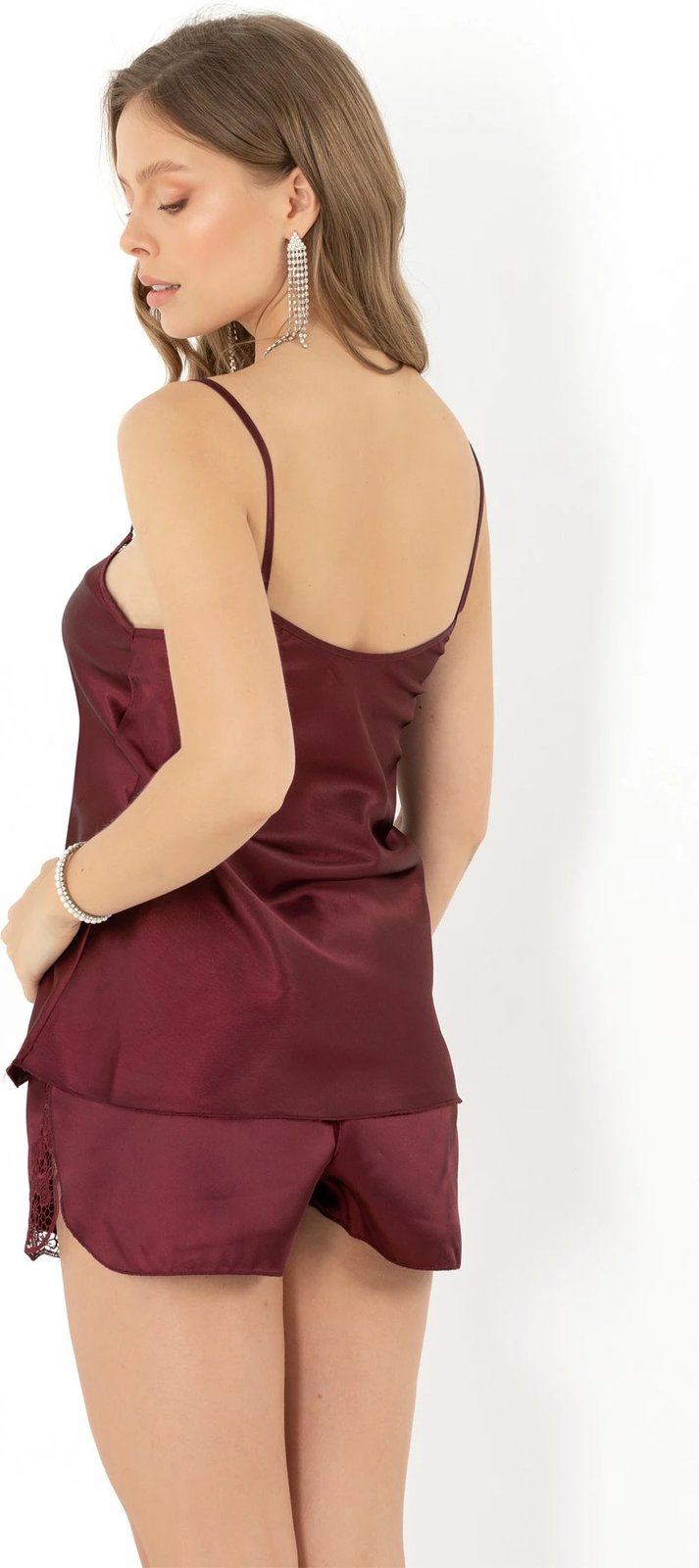 Set pizhamash për gra, ngjyrë magenta, Jumeon, 001-018051054