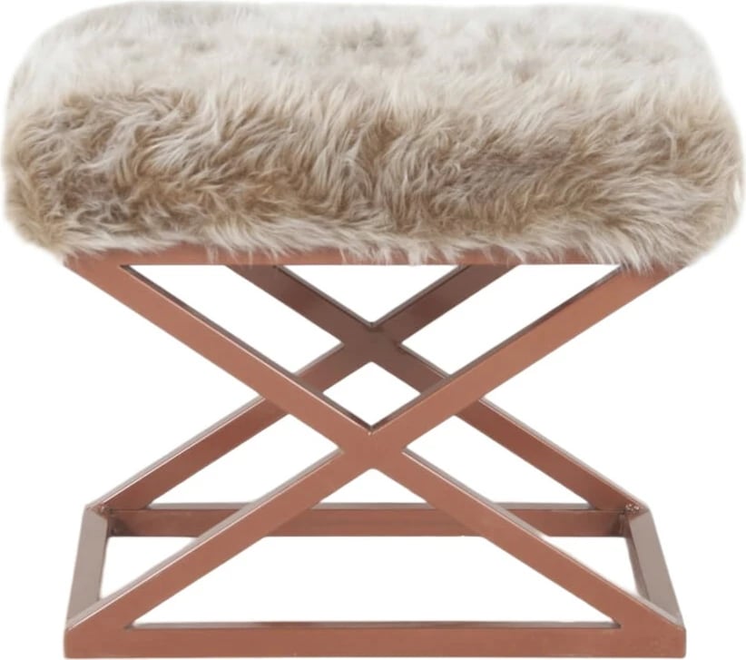 Puf Atelier del Sofa, pelush Capraz, ngjyrë bakri