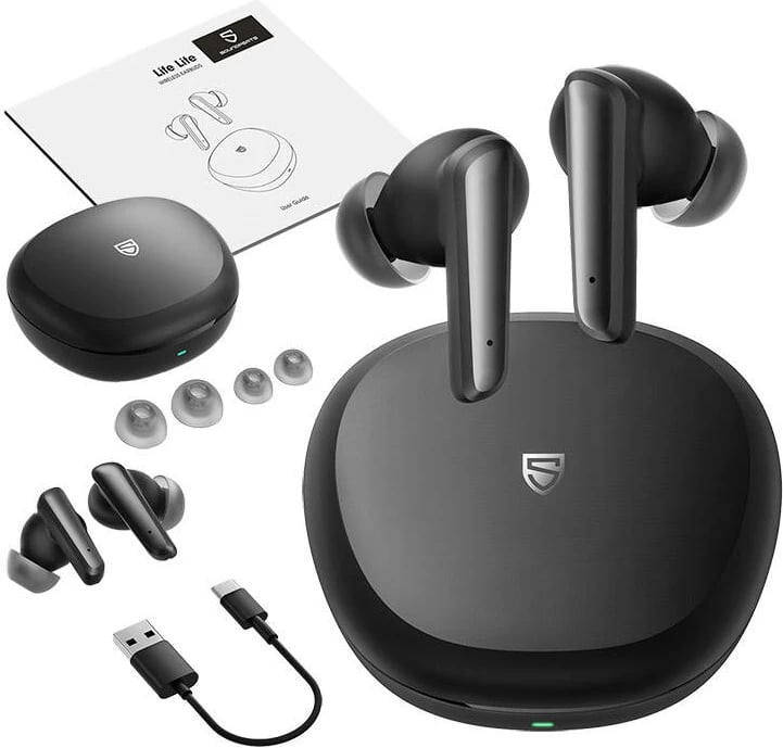 Kufje TWS Soundpeats Life Lite, Bluetooth 5.3, mikrofon, Gamer Mode, të zeza