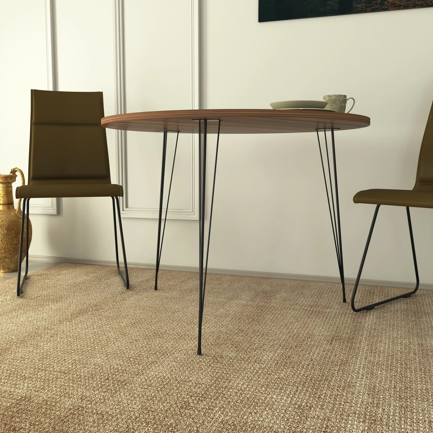 Tavolinë Hanah Home, ngjyrë arrë, Sandalf