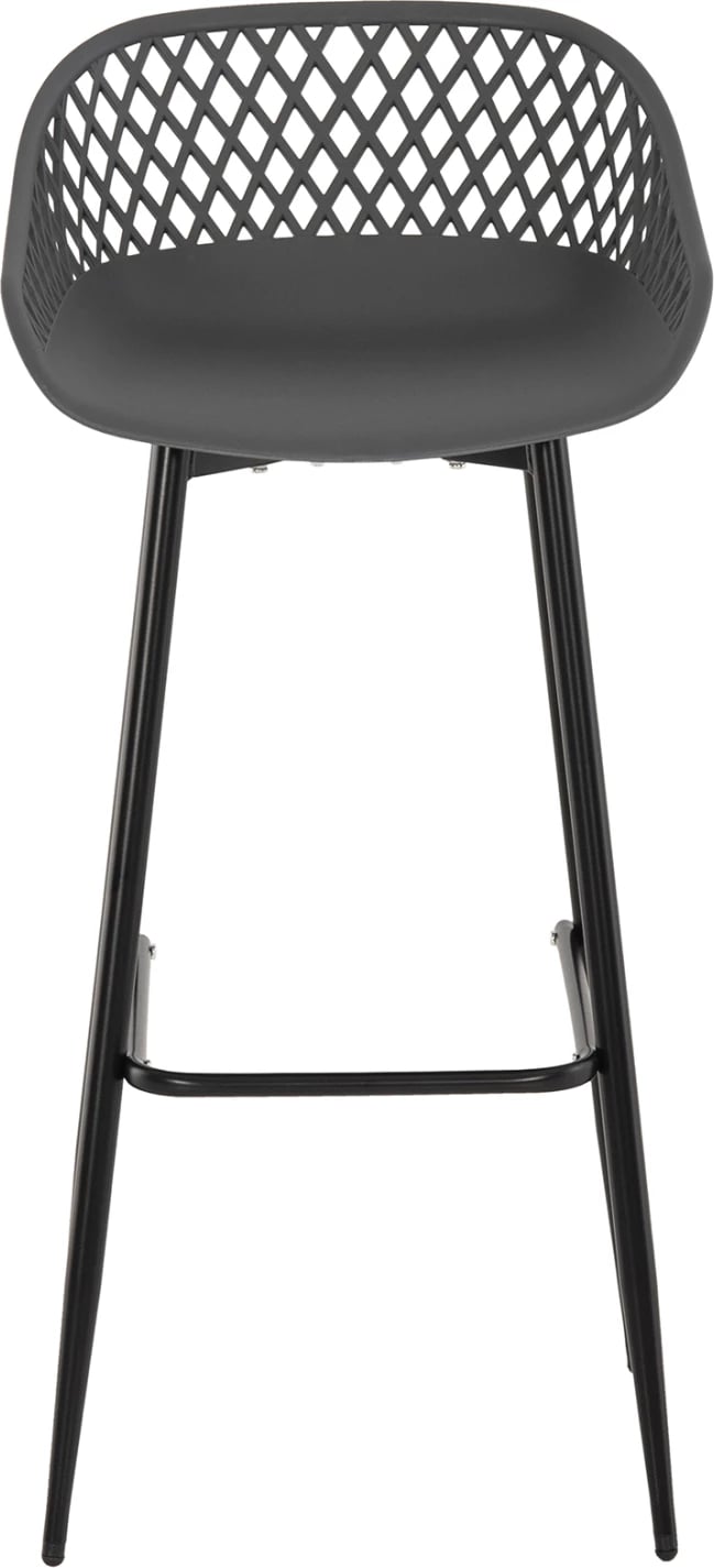 Karrige për bar AVAYA FH8686.20, polipropilen gri, këmbë metalike të zeza, 46x48x99H cm