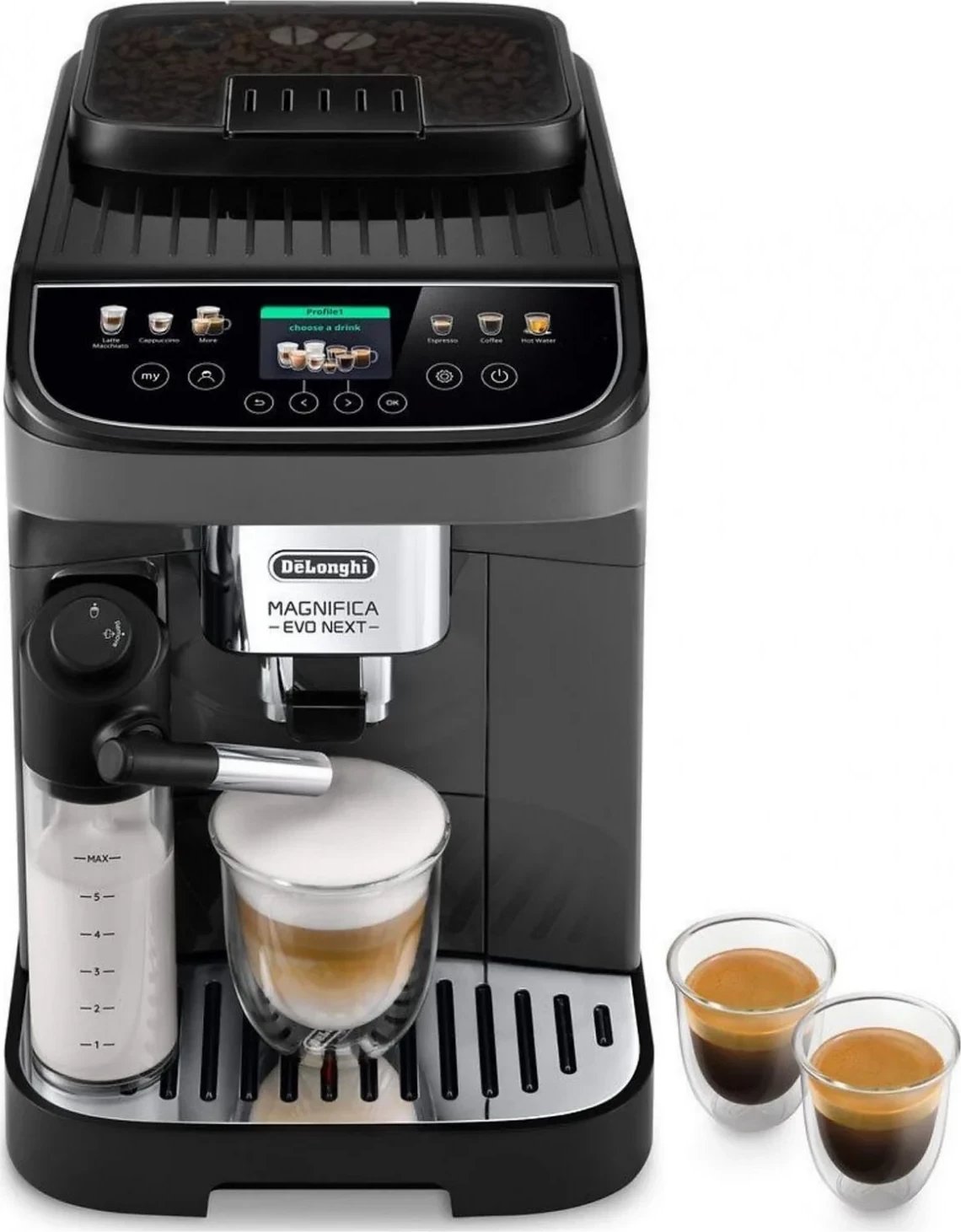 Aparat kafeje DeLonghi Magnifica Evo Next ECAM310.60.GB, 1.9L, 1450W, zi-gri