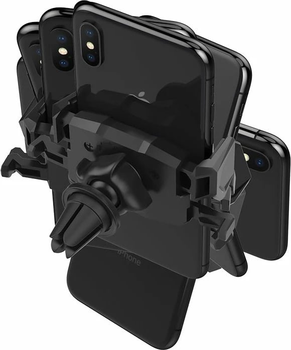 Mbajtës për celular Spigen Click.R, për veturë, i zi
