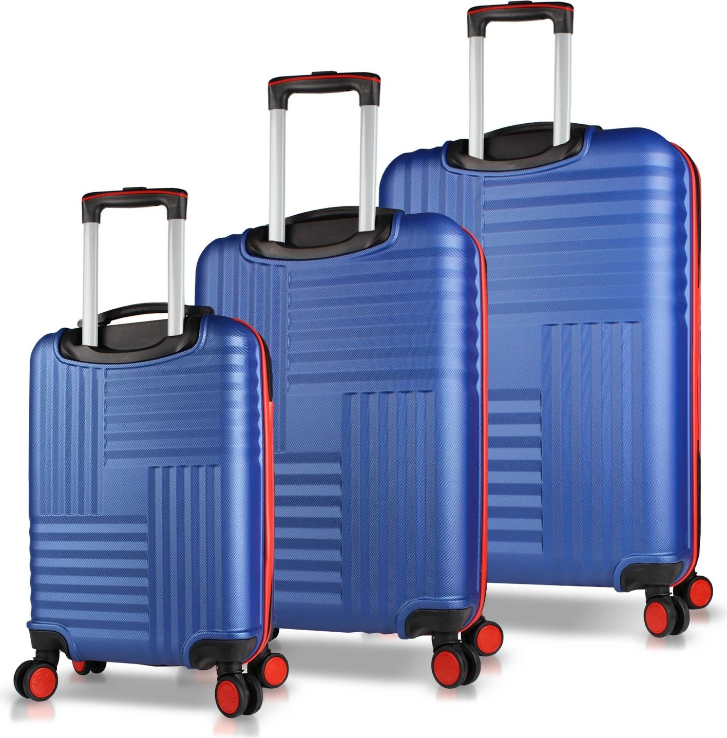 Set valixhesh (3 copë), ngjyrë blu navy, Zoozie Bags, 8128