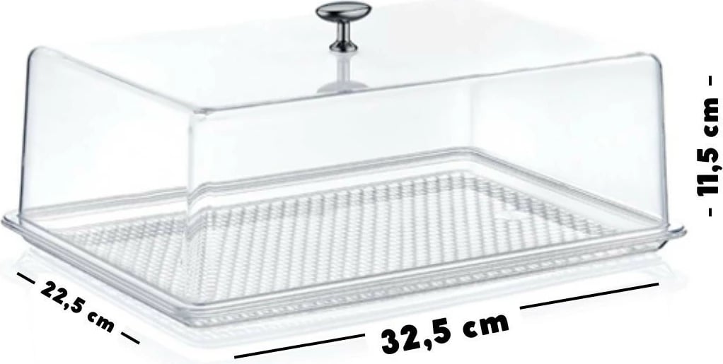 Pjatë servirëse për embëlsira Hermia CLRKS-3, 32.5 x 22.5 x 11.5 cm