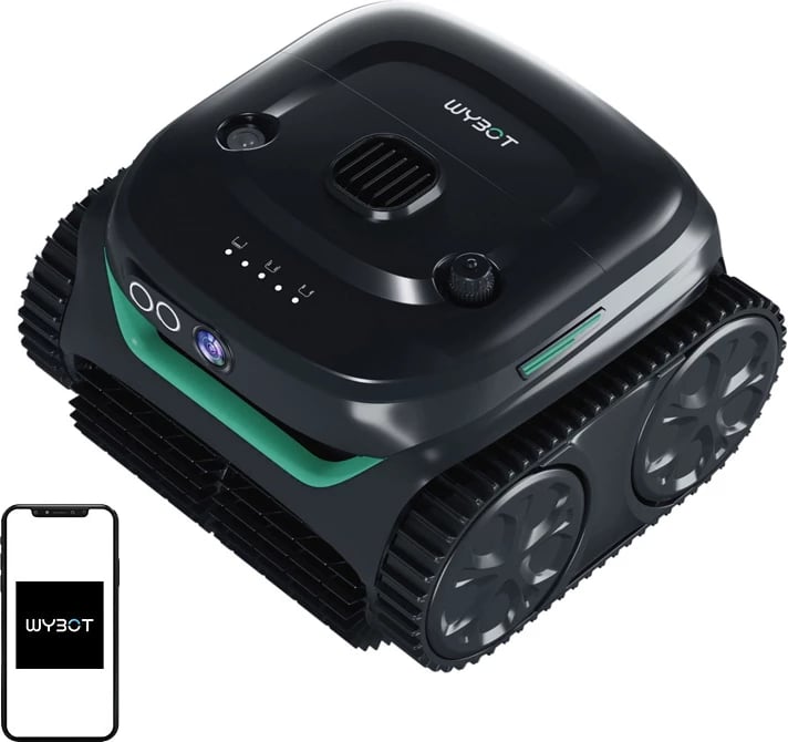 Robot pastrimi pishine Wybot C2 Pro Vision wireless, 180 m², 11.5 m³/h, i zi