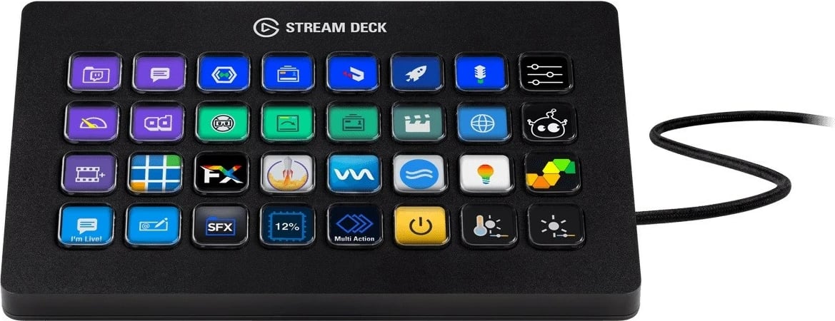 Konsolë kontrolli ELGATO Stream Deck XL, 32 taste LCD, e zezë