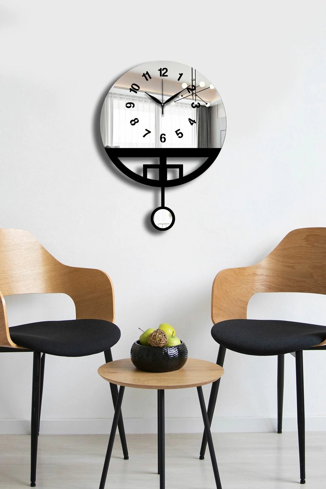 Orë muri dekorative Wallity, Vlnt108Gu, e zezë