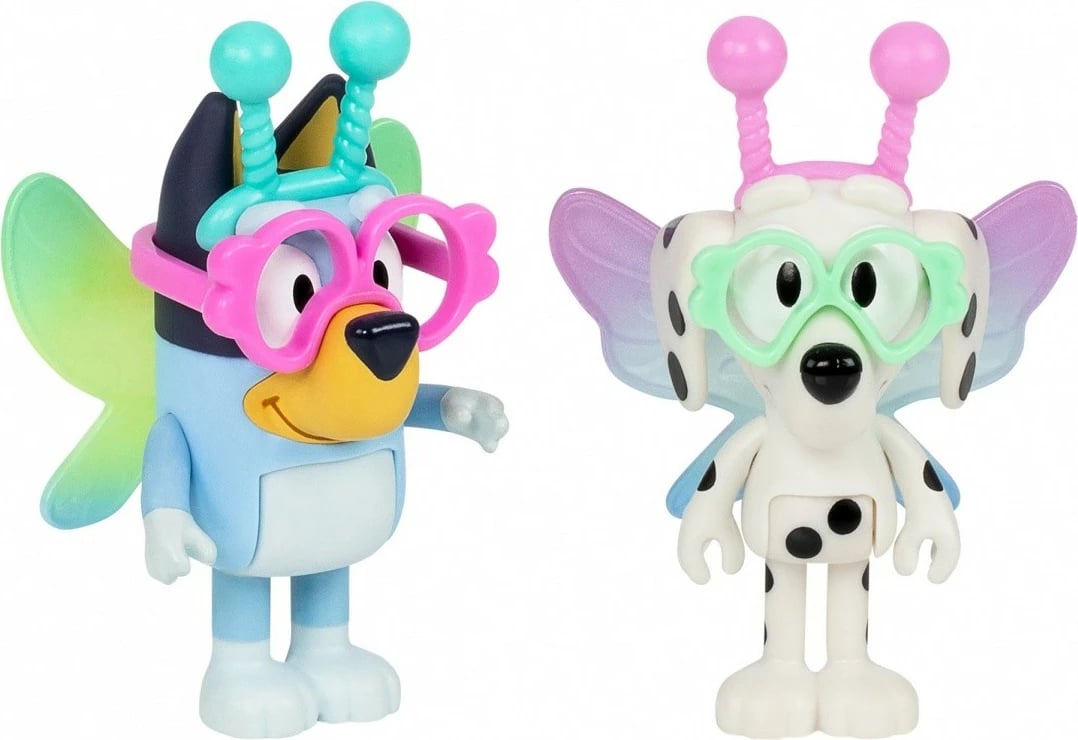 Set figurina Bluey Tm Toys BLU17617 Baby Bluey dhe Chloe, plastikë, 2 copë