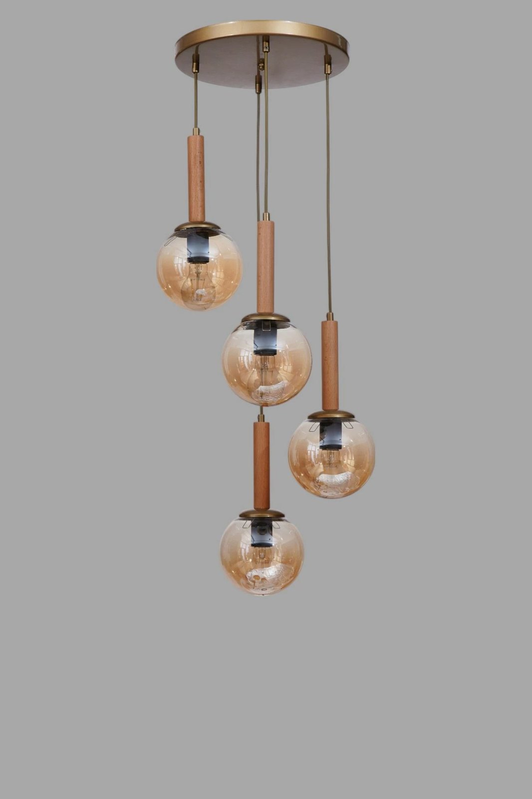 Llambë tavani Opviq, ngjyrë mjaltë dhe lis, 9072-4