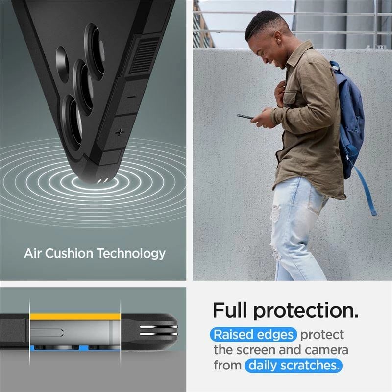 Mbështjellës Spigen Tough Armor për Samsung Galaxy S24+, i zi