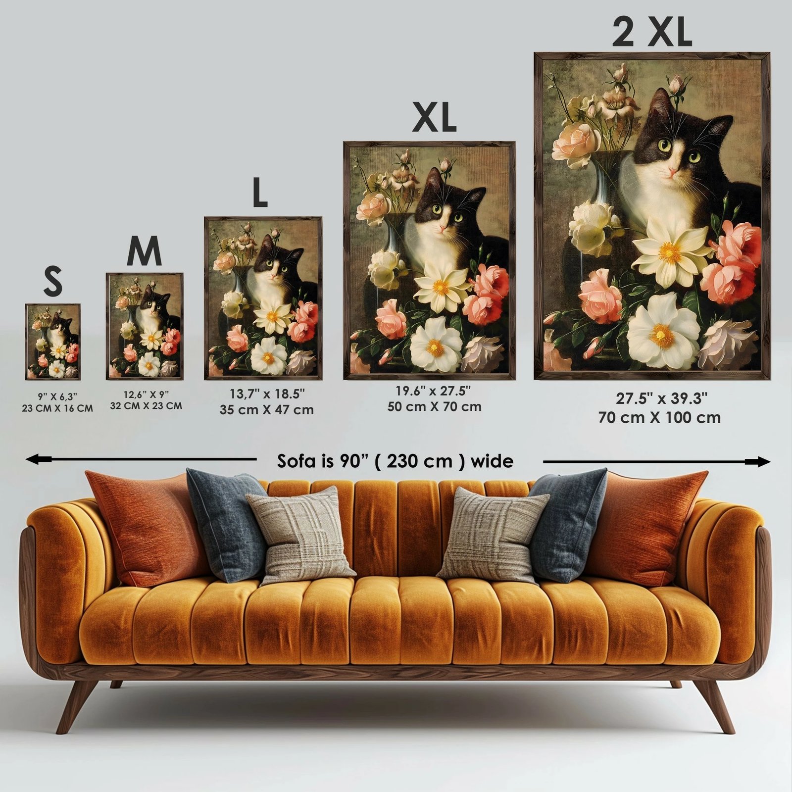 Pikturë dekorative me kornizë MDF, Wallity, GE064-L