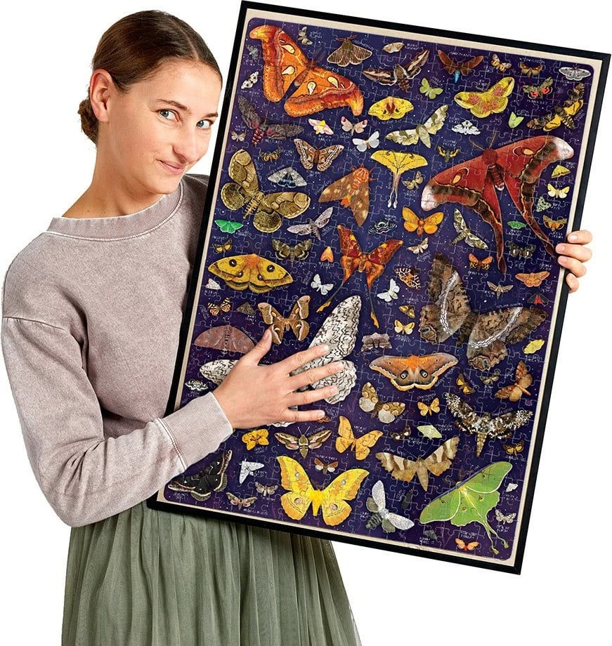 Puzzle CzuCzu Puzzlove Moths, 1000 pjesë, 48x68cm