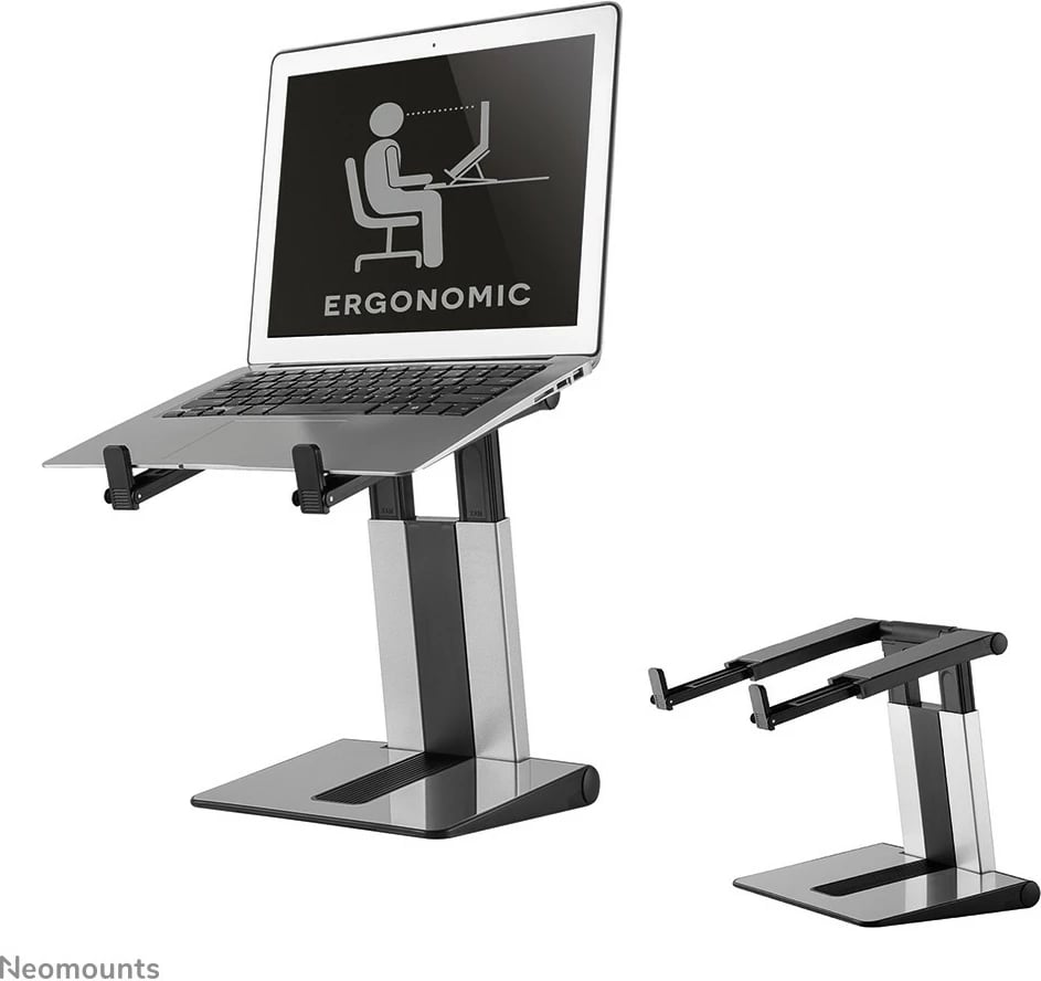 Mbajtës laptopi Neomounts Newstar NSLS200, plastikë, i palosshëm, 10-17 inç, argjend