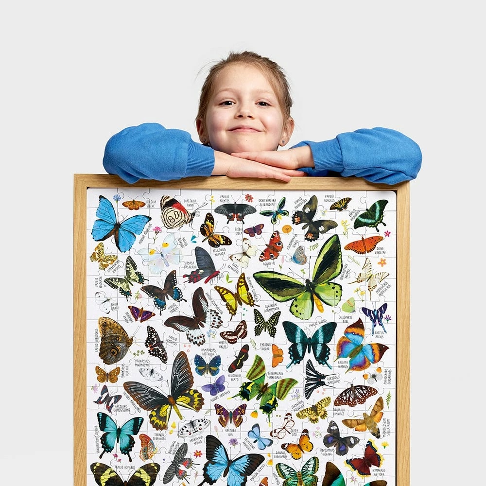 Puzzle CzuCzu Puzzlove Butterflies 200 pjesë, shumëngjyrëshe
