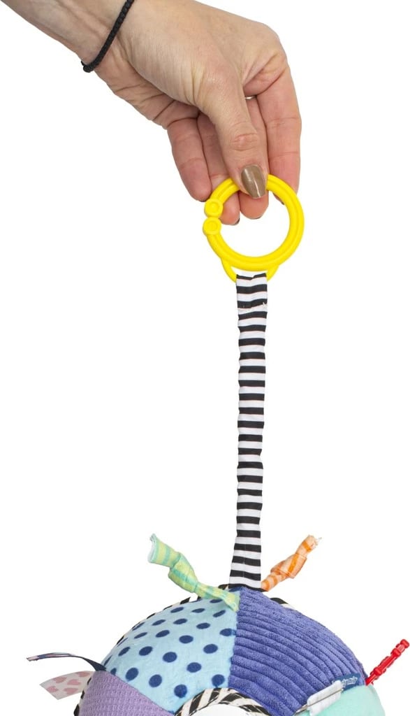 Lodër pelushi edukative me klips për karrocë/krevat, Baby Mix, 0m+, shumëngjyrëshe