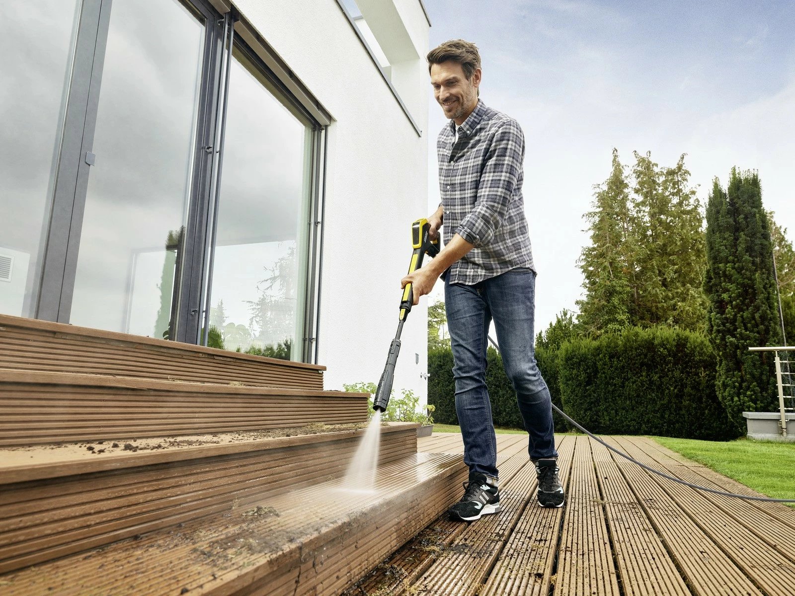 Larëse me presion Karcher K4 Power Control Flex Home, 1.324-303.0, e verdhë/zezë, set me aksesorë