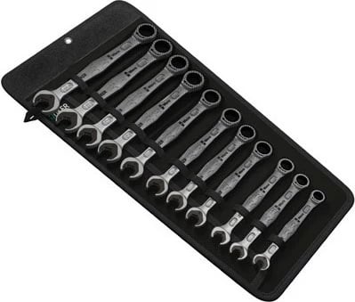 Set çelësa kombinues Wera Joker 11 copë, 8-19mm, çelik inox, mat, me kuti bartëse