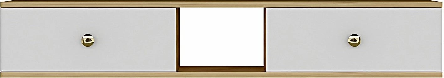 Komodë TV Skye Decor, Zuzu 150, ngjyrë lis safir, e bardhë