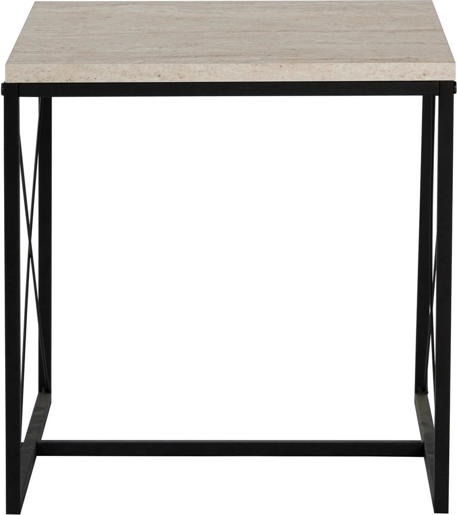 Set tavolinash kafeje Hanah Home, Defne, e zezë, travertin