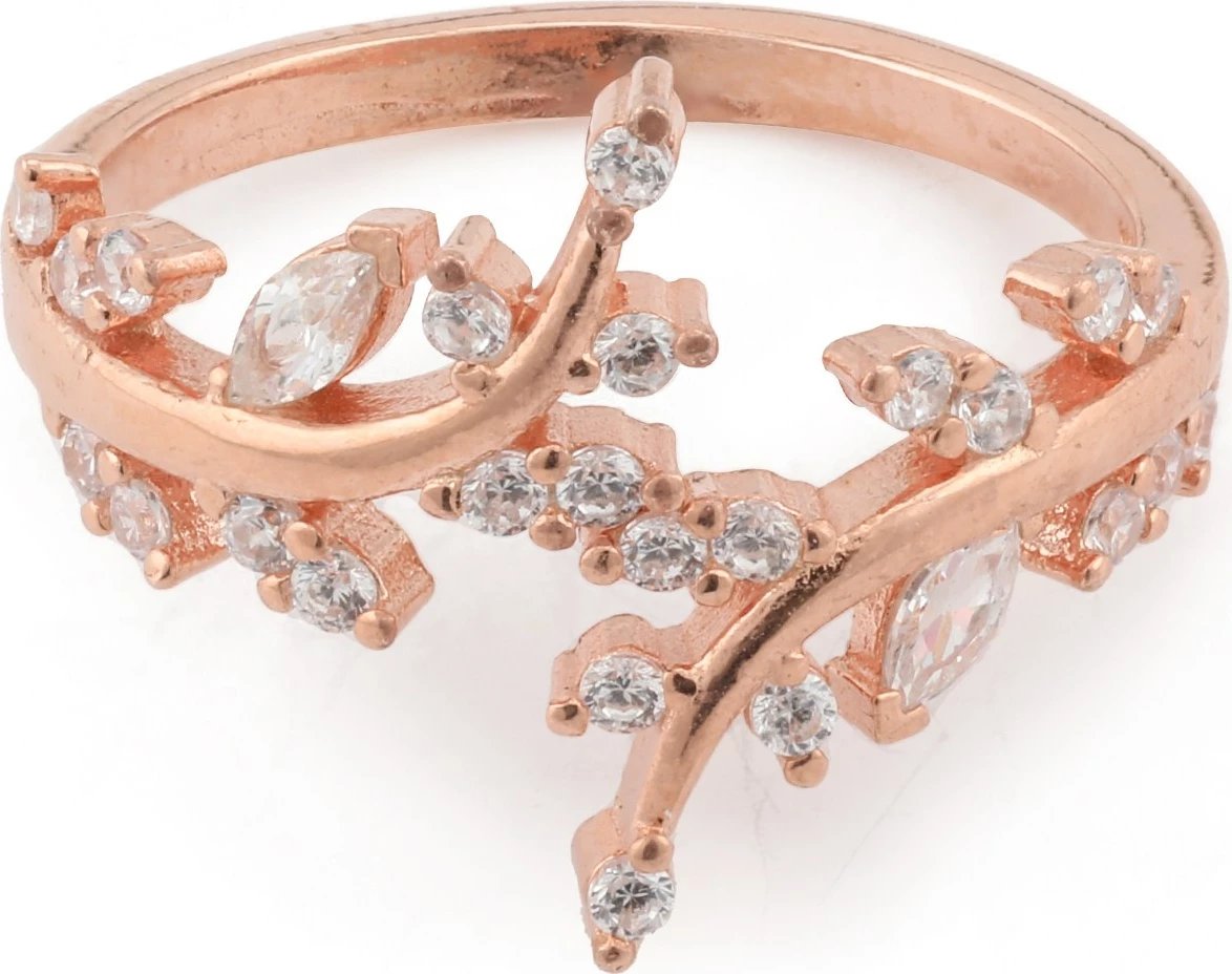 Unazë argjendi Jumeon, ngjyrë ari rozë, NRZ99385