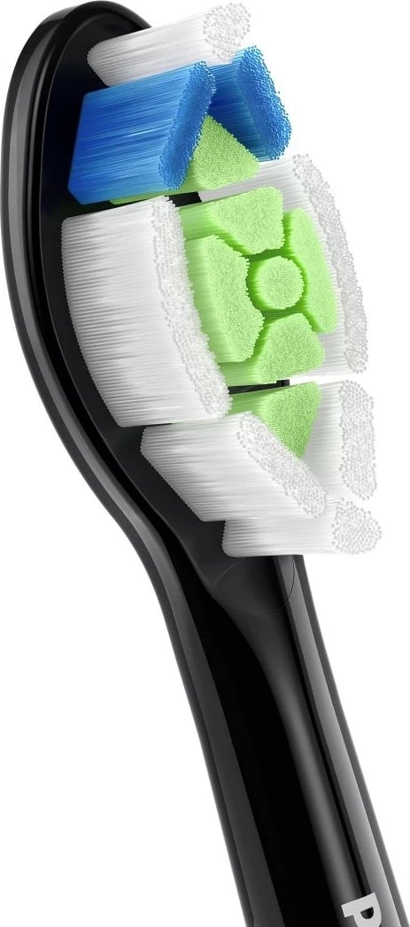 Koka zëvendësuese për furçë dhëmbësh elektrike, Philips Sonicare HX6064/88 Optimal White, e zezë, set 4 copë