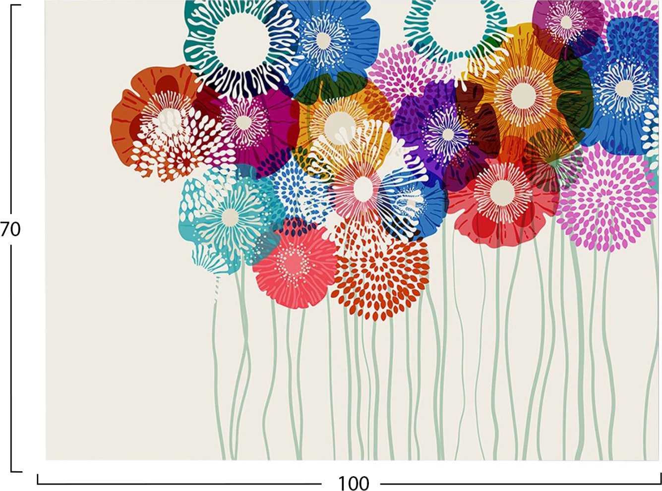 Pikturë muri GOBI FH4776, kanavacë e printuar, 100x3x70cm